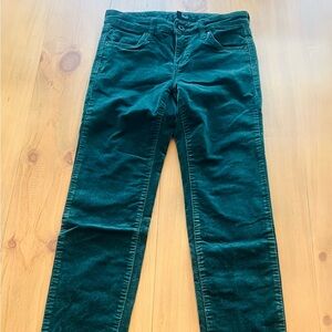 HOLIDAY Hunter green jeans, size 26 Long, skinny straight leg, edyson brand